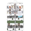 image:imageLittle Treasure Luvable Friends Cotton Poly Flannel Receiving Blankets Multipack Pink Garden 30x30 inchesGrey Wild Forest