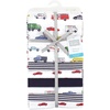 image:imageLittle Treasure Luvable Friends Cotton Poly Flannel Receiving Blankets Multipack Pink Garden 30x30 inchesMulticolor Going Places