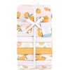 image:imageLittle Treasure Luvable Friends Cotton Poly Flannel Receiving Blankets Multipack Pink Garden 30x30 inchesOrange Citrus Orange