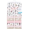 image:imageLittle Treasure Luvable Friends Cotton Poly Flannel Receiving Blankets Multipack Pink Garden 30x30 inchesPink Dandelion Wish