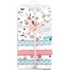 image:imageLittle Treasure Luvable Friends Cotton Poly Flannel Receiving Blankets Multipack Pink Garden 30x30 inchesPink Hummingbird Garden