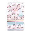 image:imageLittle Treasure Luvable Friends Cotton Poly Flannel Receiving Blankets Multipack Pink Garden 30x30 inchesPink Modern Rainbow