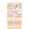 image:imageLittle Treasure Luvable Friends Cotton Poly Flannel Receiving Blankets Multipack Pink Garden 30x30 inchesPink Peace Love Flowers