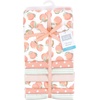 image:imageLittle Treasure Luvable Friends Cotton Poly Flannel Receiving Blankets Multipack Pink Garden 30x30 inchesPink Sweet Peach