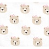 image:imageLittle Treasure Luvable Friends Cotton Poly Flannel Receiving Blankets Multipack Pink Garden 30x30 inchesPink Taupe Bears