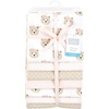 image:imageLittle Treasure Luvable Friends Cotton Poly Flannel Receiving Blankets Multipack Pink Garden 30x30 inchesPink Taupe Bears