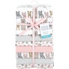 image:imageLittle Treasure Luvable Friends Cotton Poly Flannel Receiving Blankets Multipack Pink Garden 30x30 inchesPink Wild Forest