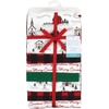 image:imageLittle Treasure Luvable Friends Cotton Poly Flannel Receiving Blankets Multipack Pink Garden 30x30 inchesRed Christmas Scene
