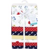 image:imageLittle Treasure Luvable Friends Cotton Poly Flannel Receiving Blankets Multipack Pink Garden 30x30 inchesRed Wildflower