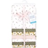 image:imageLittle Treasure Luvable Friends Cotton Poly Flannel Receiving Blankets Multipack Pink Garden 30x30 inchesSage Green Floral