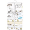 image:imageLittle Treasure Luvable Friends Cotton Poly Flannel Receiving Blankets Multipack Pink Garden 30x30 inchesWhite Neutral Safari World