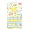 image:imageLittle Treasure Luvable Friends Cotton Poly Flannel Receiving Blankets Multipack Pink Garden 30x30 inchesYellow Citrus Mint