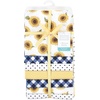 image:imageLittle Treasure Luvable Friends Cotton Poly Flannel Receiving Blankets Multipack Pink Garden 30x30 inchesYellow Sunflower