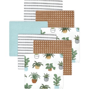 image:imageLittle Treasure Luvable Friends Cotton Poly Flannel Receiving Blankets Multipack Pink Garden 30x30 inchesBrown Plants