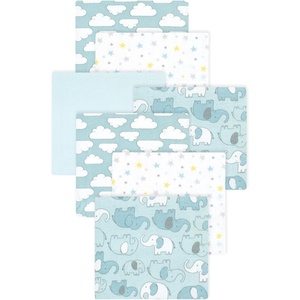 image:imageLittle Treasure Luvable Friends Cotton Poly Flannel Receiving Blankets Multipack Pink Garden 30x30 inchesMint New Elephant