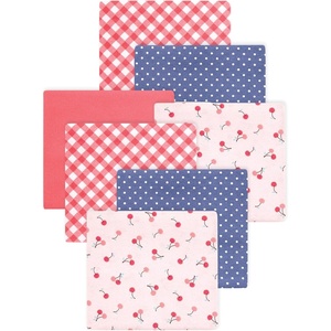 image:imageLittle Treasure Luvable Friends Cotton Poly Flannel Receiving Blankets Multipack Pink Garden 30x30 inchesPink Cherry Sweet