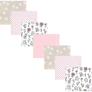 image:imageLittle Treasure Luvable Friends Cotton Poly Flannel Receiving Blankets Multipack Pink Garden 30x30 inchesPink Dandelion Wish