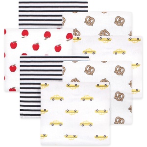 image:imageLittle Treasure Luvable Friends Cotton Poly Flannel Receiving Blankets Multipack Pink Garden 30x30 inchesYellow Nyc