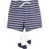 image:imageHudson Baby Infant Boys Bodysuit Short and Sock Handsome Shark 1218 Months