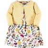 image:imageHudson Baby Girls Quilted Cardigan and DressFall Botanical