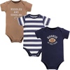 image:imageHudson Baby Unisex Baby Cotton Bodysuits Football Rookie 1824 Months