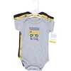image:imageHudson Baby Unisex Baby Cotton Bodysuits Construction 3Pack 03 Months