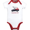 image:imageHudson Baby Unisex Baby Cotton Bodysuits Valentine Truck 03 Months