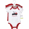 image:imageHudson Baby Unisex Baby Cotton Bodysuits Valentine Truck 36 Months