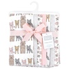 image:imageHudson Baby Unisex Baby Cotton Flannel Burp Cloths Whale One SizeWild Forest Pink 7pack