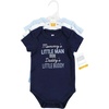 image:imageHudson Baby babyboys Cotton Bodysuits 3packNewest Family Member