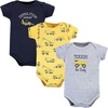 image:imageHudson Baby Unisex Baby Cotton Bodysuits Construction 3Pack 03 Months