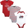 image:imageHudson Baby Unisex Baby Cotton Bodysuits Valentine Truck 03 Months