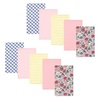 Pink Blue Pretty Floral 10 Pack