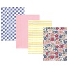 Pink Blue Pretty Floral 4 Pack