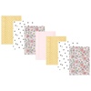 Pink Yellow Pretty Floral 7 Pack