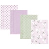 Purple Dainty Floral 4 Pack