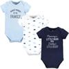 image:imageHudson Baby babyboys Cotton Bodysuits 3packNewest Family Member