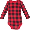 image:imageHudson Baby Infant Boys Cotton LongSleeve Bodysuits 5PackBaby Bear Buffalo Plaid