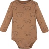 image:imageHudson Baby Infant Boys Cotton LongSleeve Bodysuits 5PackBaby Bear Buffalo Plaid