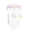 image:imageHudson Baby Infant Girls Cotton Bodysuits 5PackPink Purple Roses