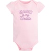 image:imageHudson Baby Infant Girls Cotton Bodysuits 5PackPink Purple Roses