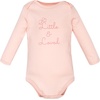 image:imageHudson Baby Infant Girls Cotton LongSleeve Bodysuits 5PackPink Taupe Bear