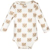 image:imageHudson Baby Infant Girls Cotton LongSleeve Bodysuits 5PackPink Taupe Bear