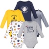 image:imageHudson Baby Infant Boys Cotton LongSleeve Bodysuits 5PackNew to the Team