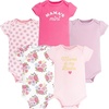 image:imageHudson Baby Infant Girls Cotton Bodysuits 5PackMama Floral