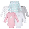 image:imageHudson Baby Infant Girls Cotton LongSleeve Bodysuits 5PackPink Polar Bear