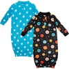 image:imageHudson Baby Unisex Baby Fleece Gowns 2PackHappy Planets