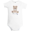 image:imageHudson Baby Infant Boys Cotton Bodysuits 3PackIts a Boy Bear