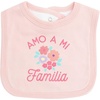 image:imageHudson Baby Unisex Baby Cotton Bodysuit Pant and Bib SetBright Pink Flower Familia