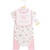 image:imageHudson Baby Unisex Baby Cotton Bodysuit Pant and Bib SetIts a Girl Bow